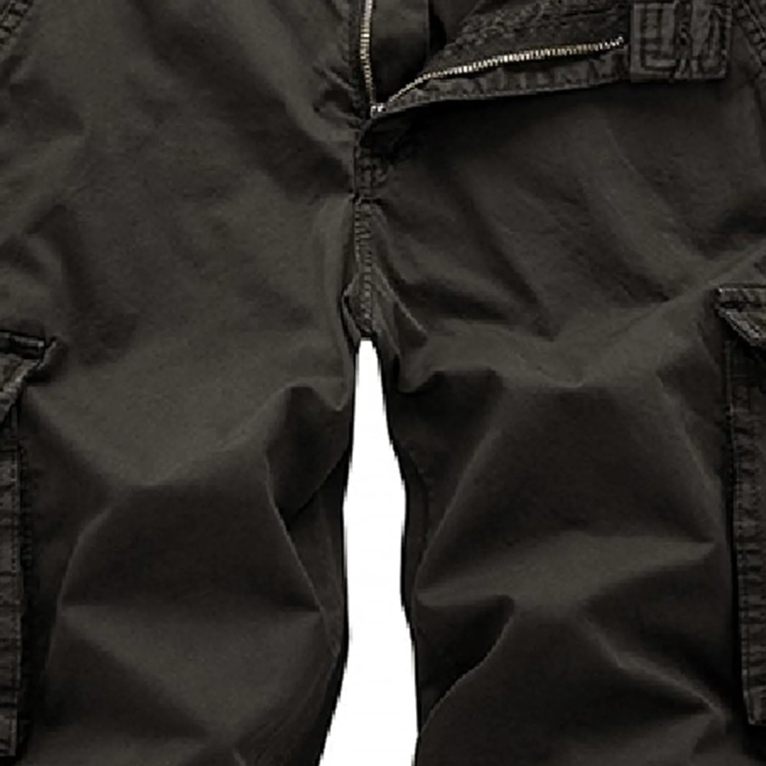 2 Pack Men's Cargo Shorts Cotton Work Shorts Multi Pockets Beach Shorts Relaxed Fit Outdoor Casual Military Shorts