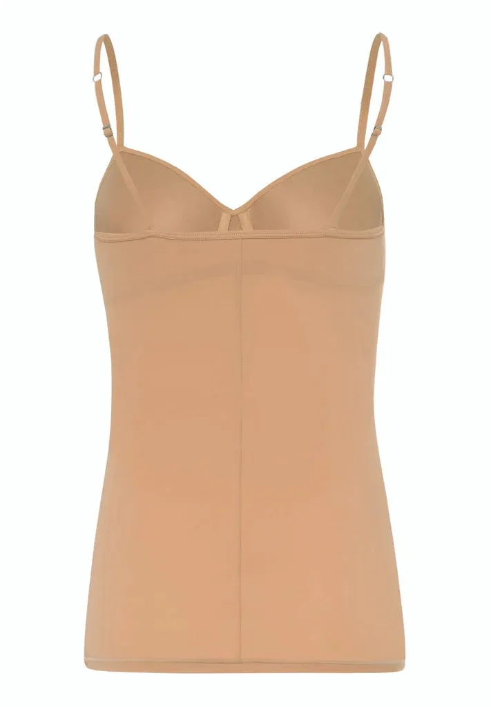 Allure Camisole with Padded Bra - Nude