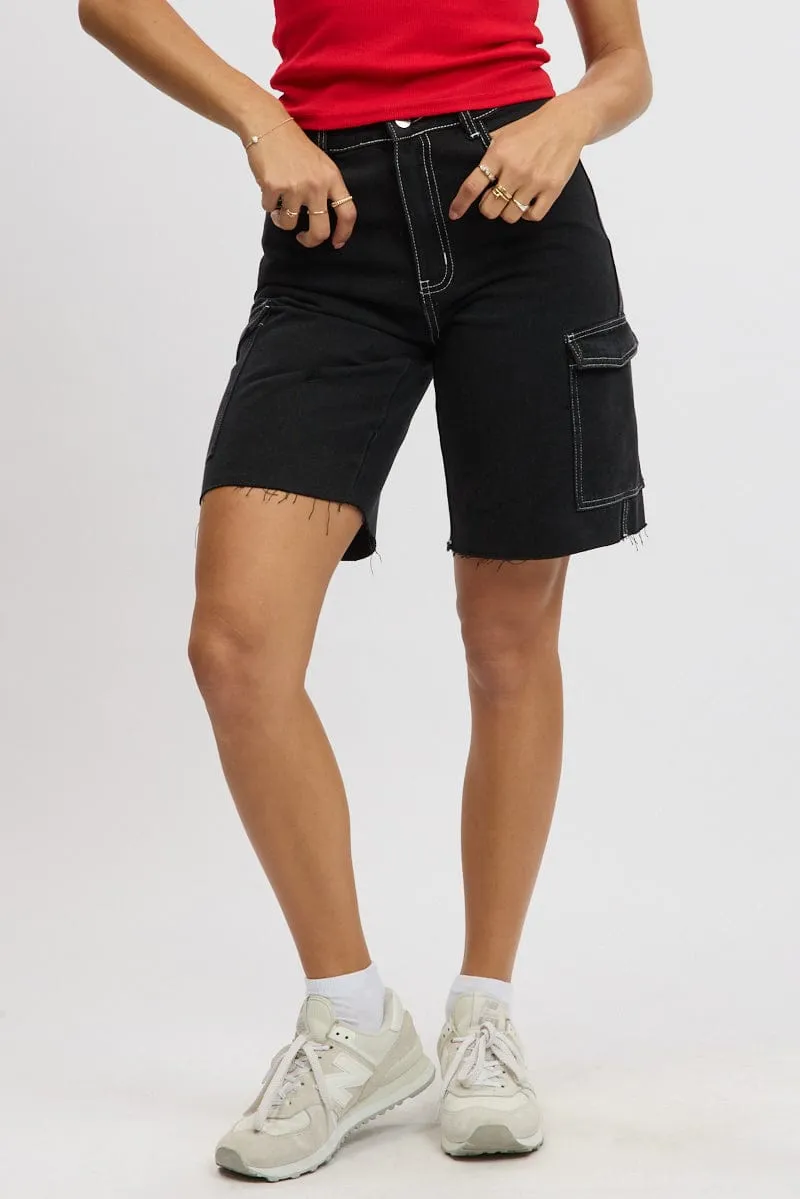 Black Relaxed Shorts