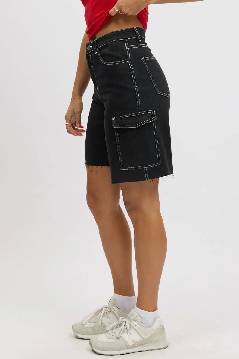Black Relaxed Shorts
