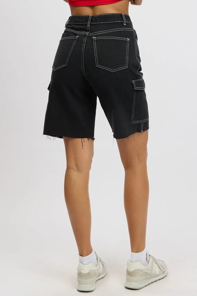 Black Relaxed Shorts