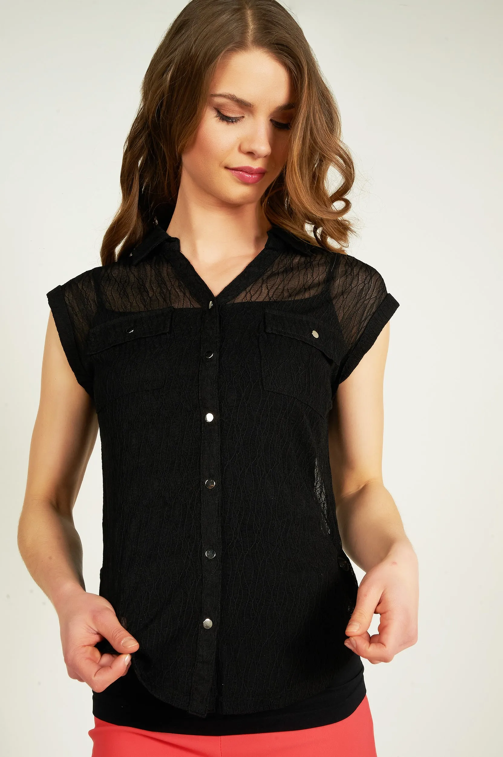 Blouse en maille sans manches - TESSY-MHUX1 - (E-A1)
