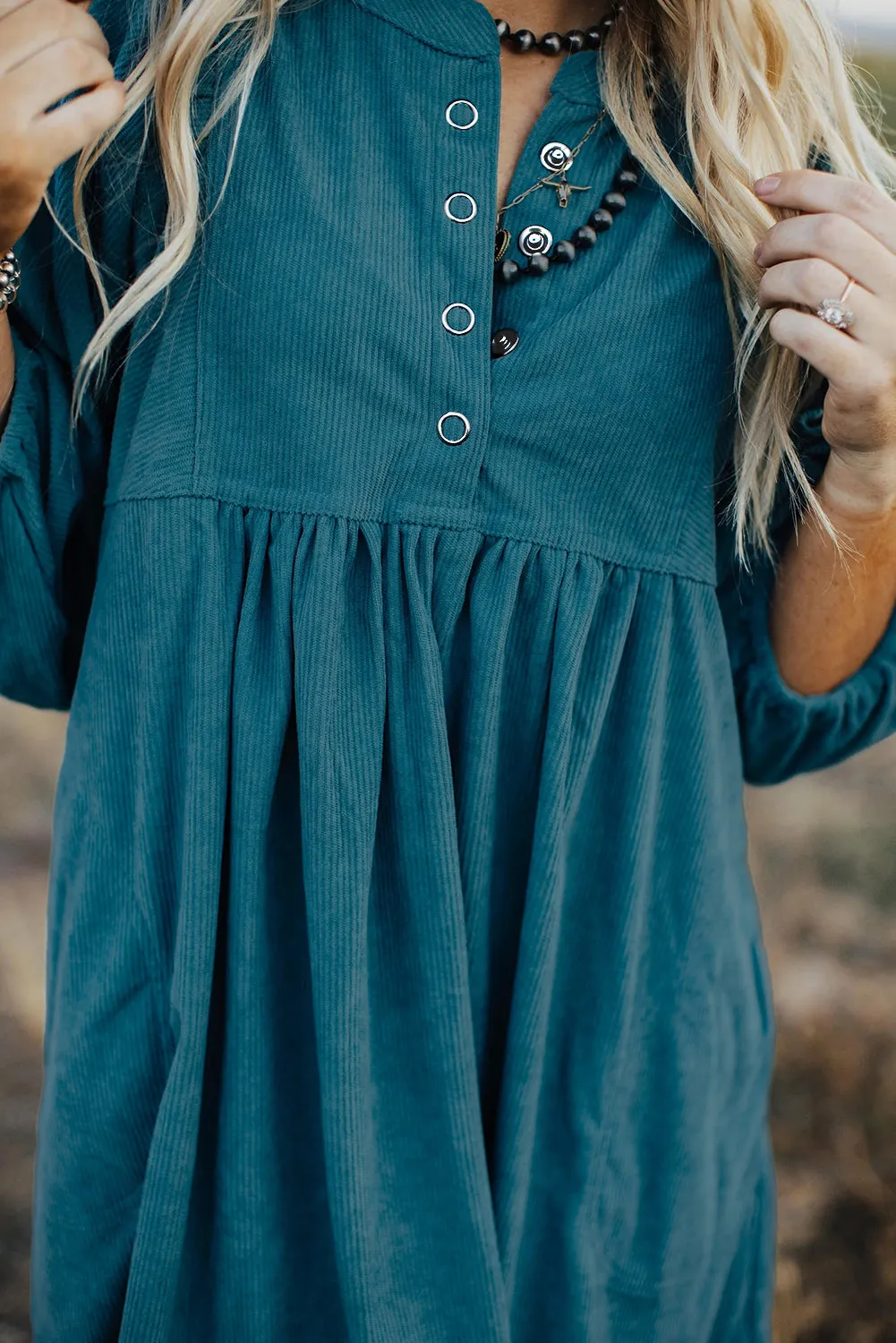 Boho Chic Button-Down Dress