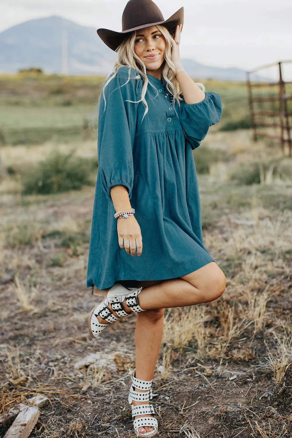 Boho Chic Button-Down Dress