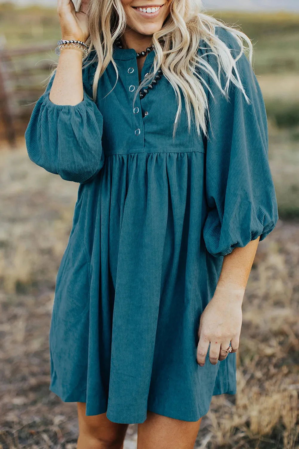 Boho Chic Button-Down Dress