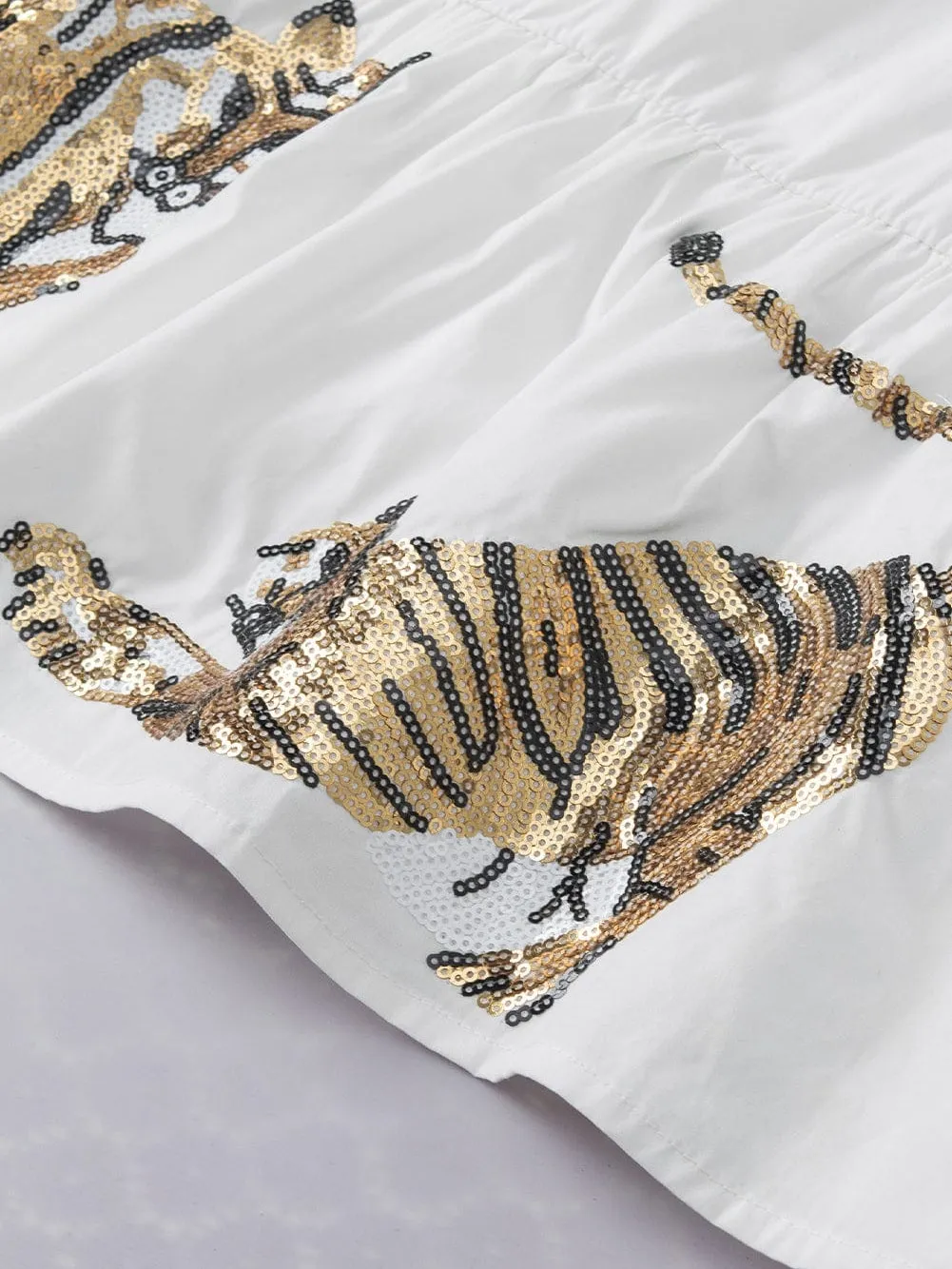 Bold Tiger Print Blouse