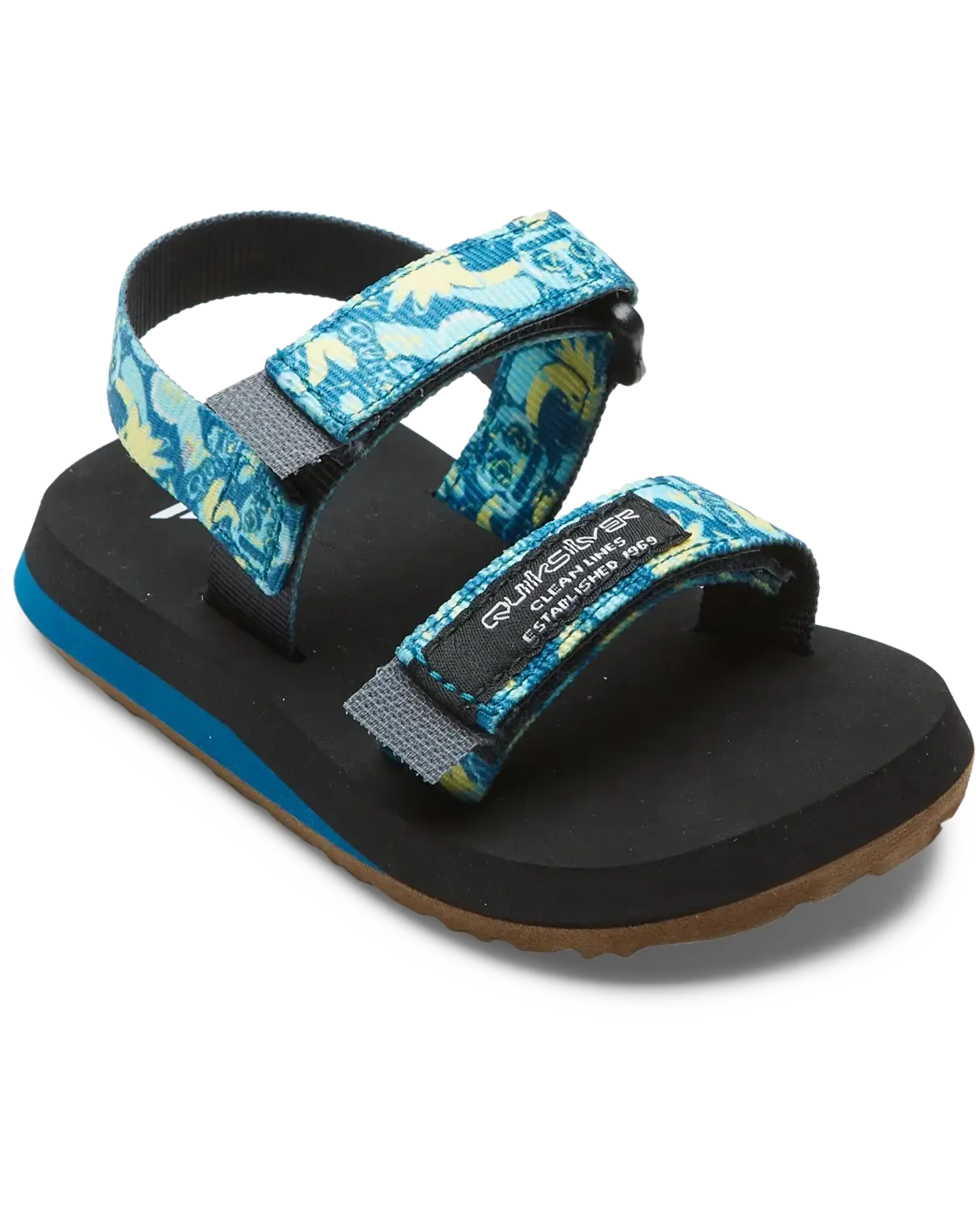 Boys Monkey Caged Flip Flops in Blue & Yellow