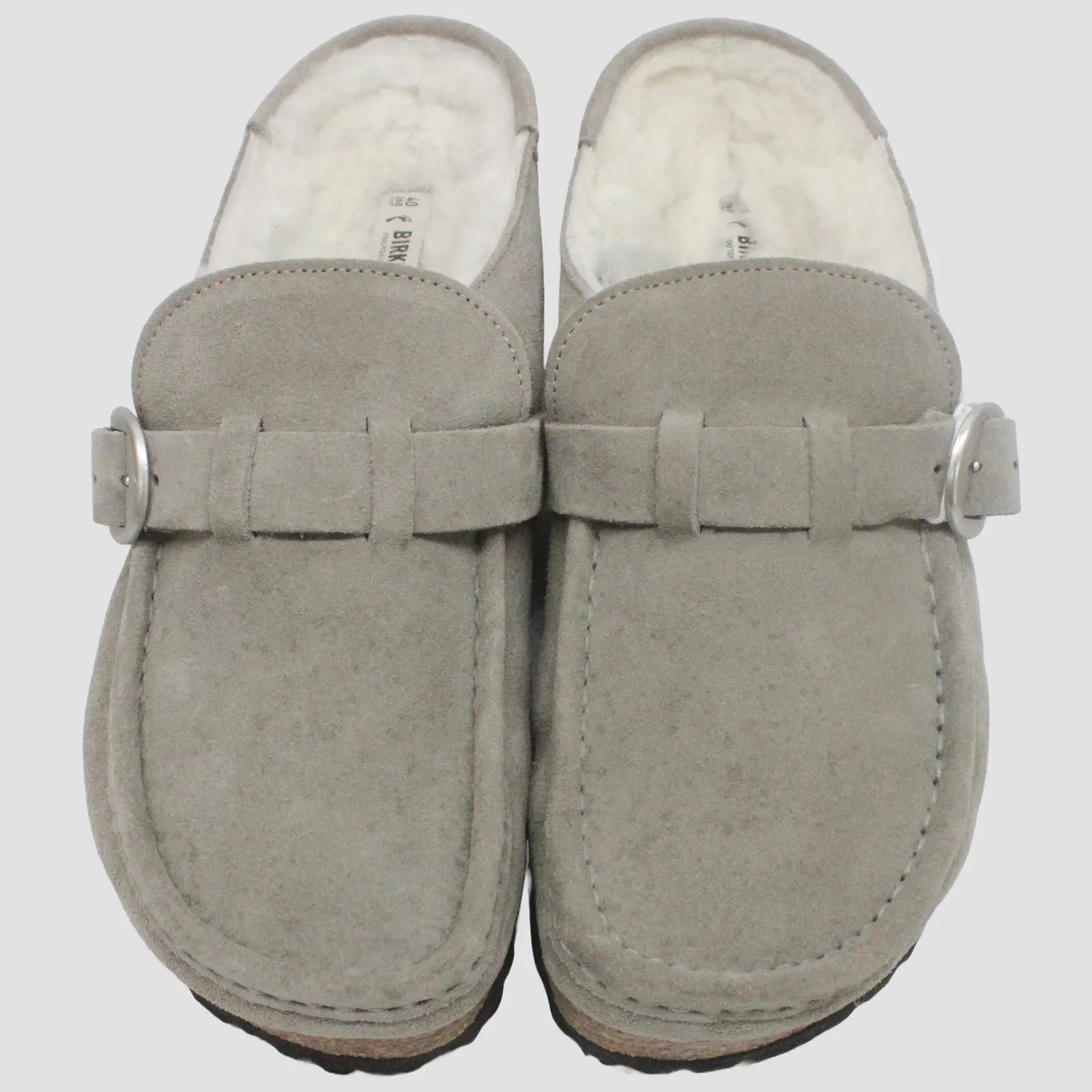 Buckley Shearling Suede Unisex Clogs Sandals - UK 7 - US 9 Women / 7 Men - EU 40