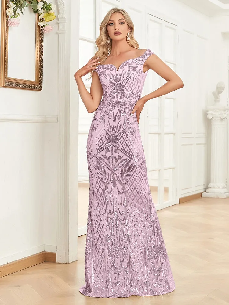 Capture The Moon Light Silver Women's Party Dress