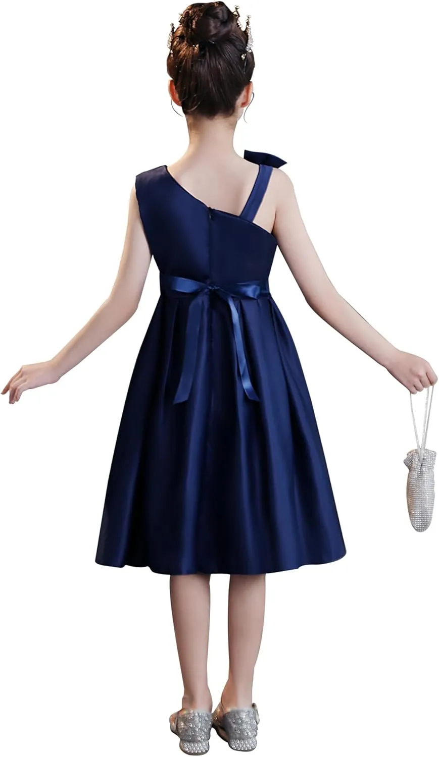 Cichic Elegant Girls' Special Occasion Dress Princess Dresses for Kids 5-6 Years Old Light Purple