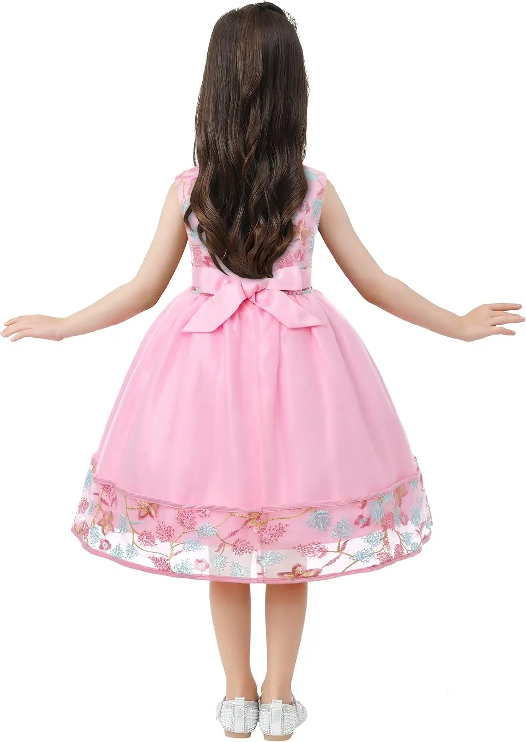 Cichic Elegant Girls' Special Occasion Dress Princess Dresses for Kids 5-6 Years Old Light Purple