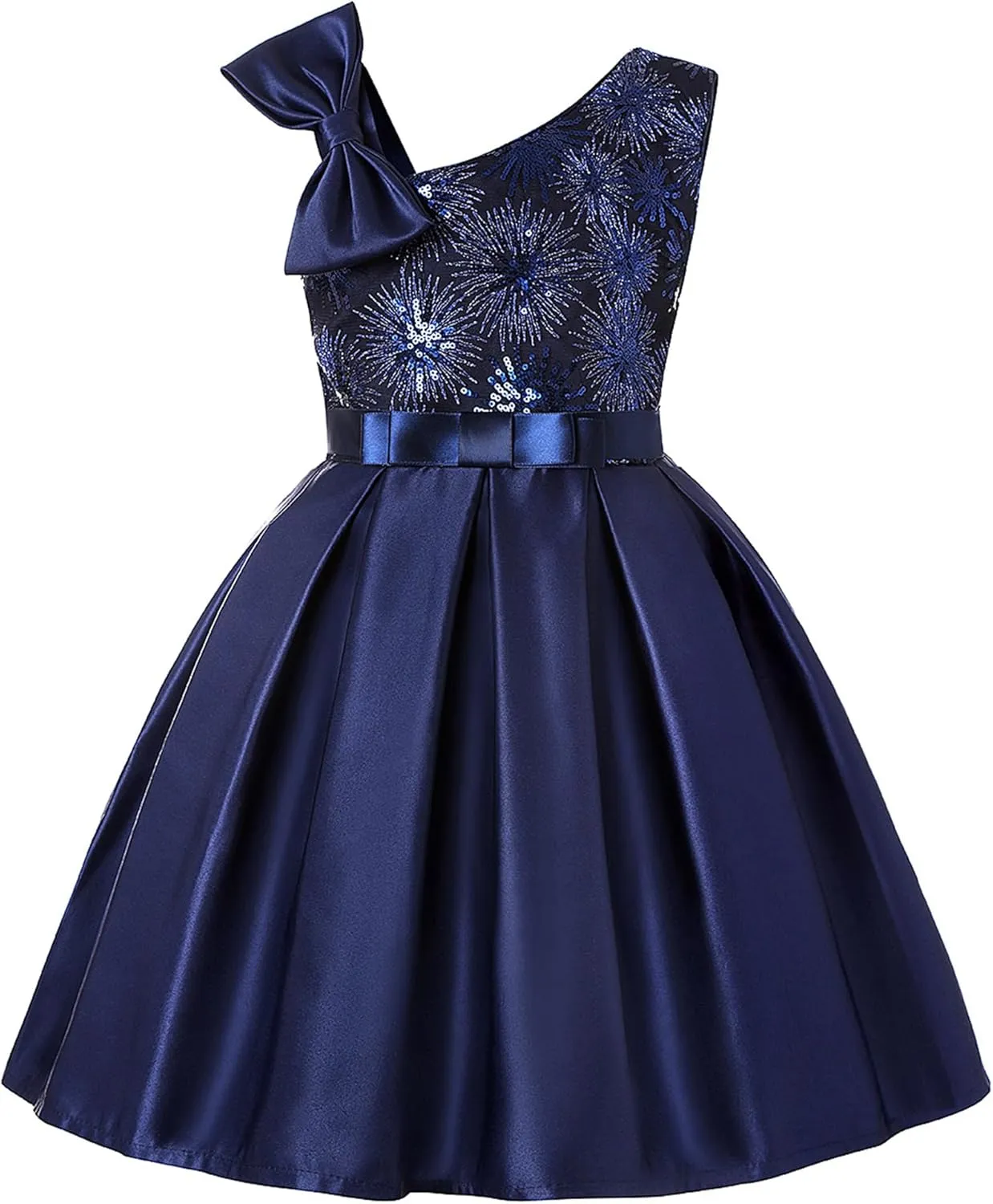 Cichic Elegant Girls' Special Occasion Dress Princess Dresses for Kids 5-6 Years Old Light Purple