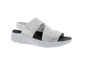 Drew Sutton Women Sandal In White/silver Combo