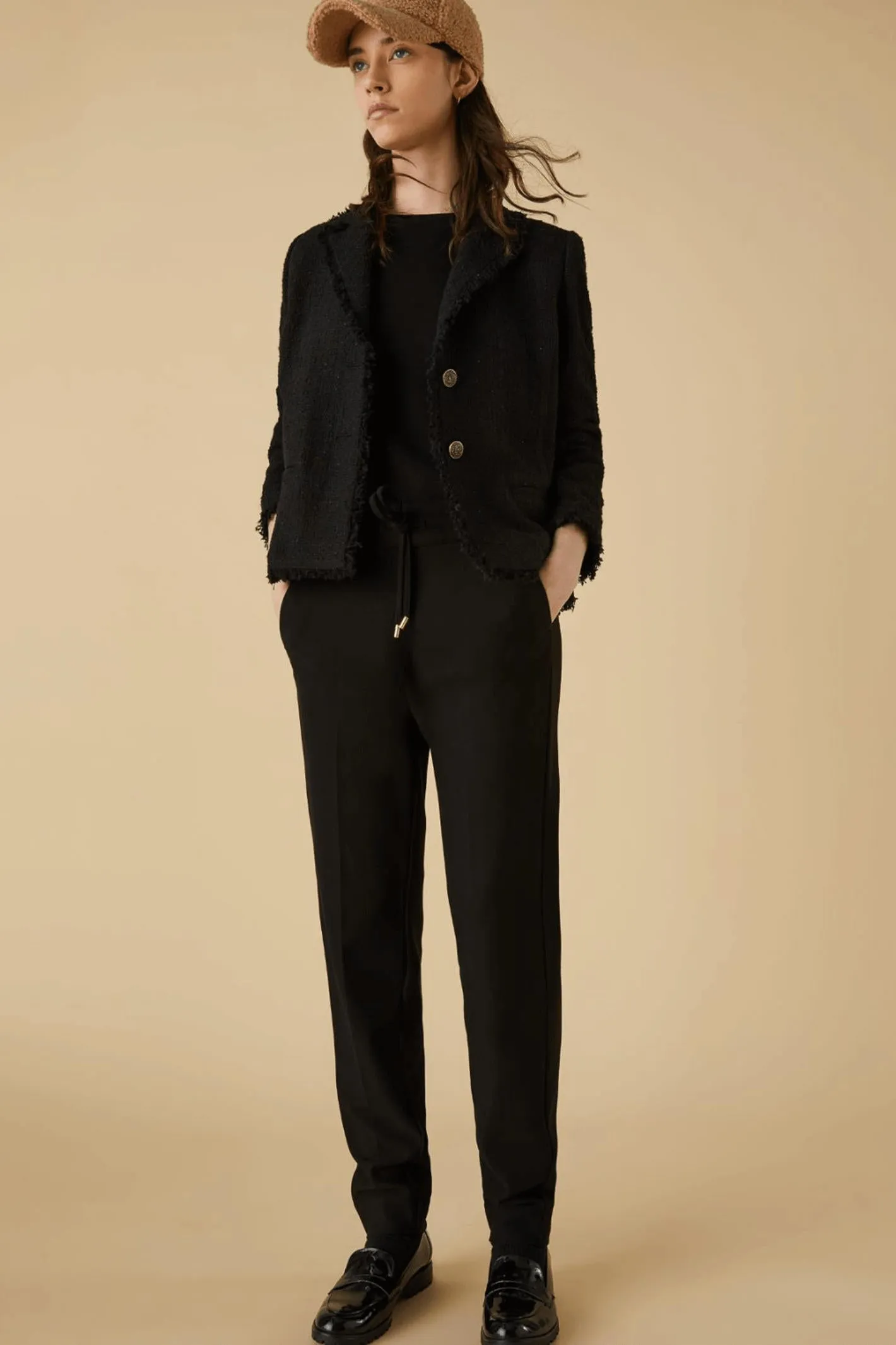 Emme Joice 2357860438200 Black Jersey Trousers