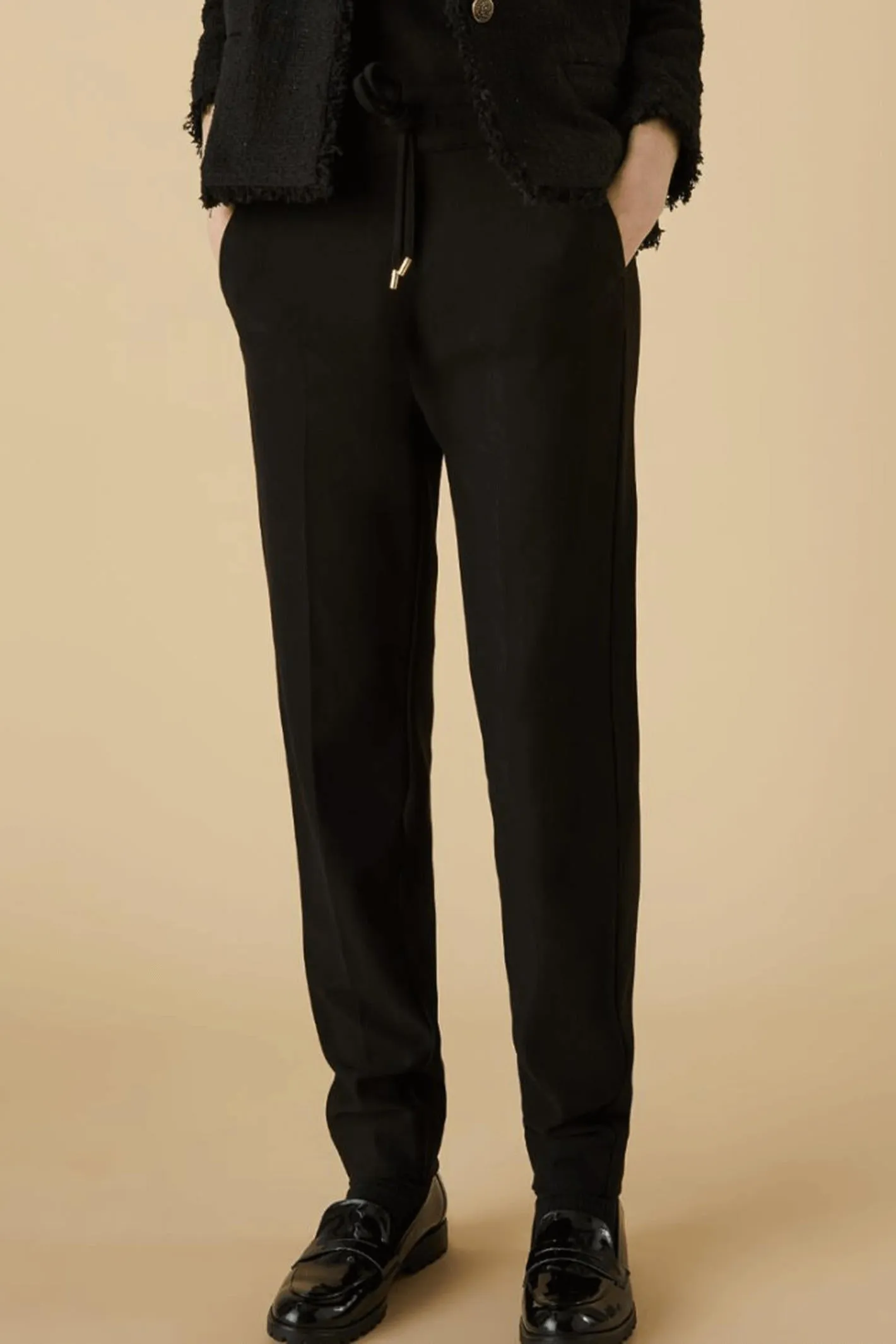 Emme Joice 2357860438200 Black Jersey Trousers