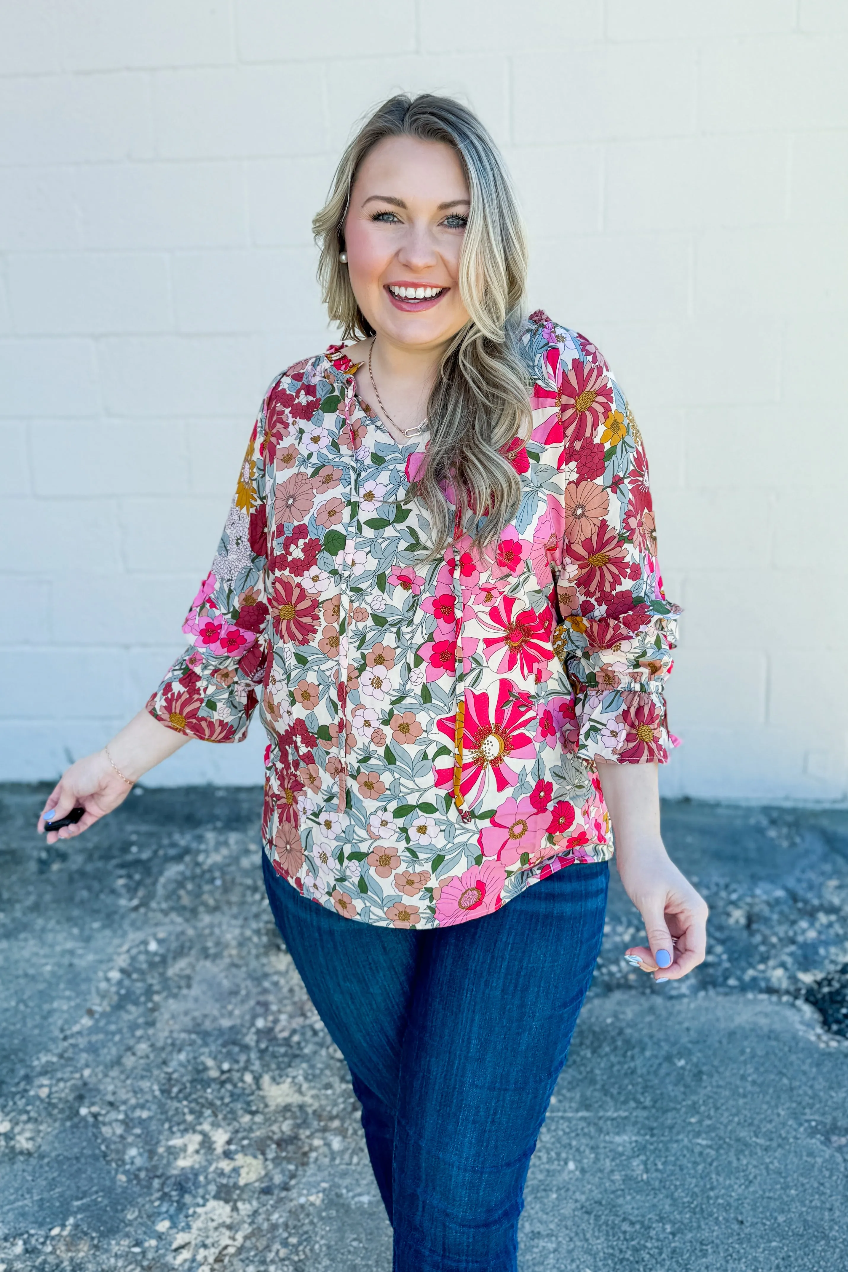 Flower For Your Thoughts Floral Top