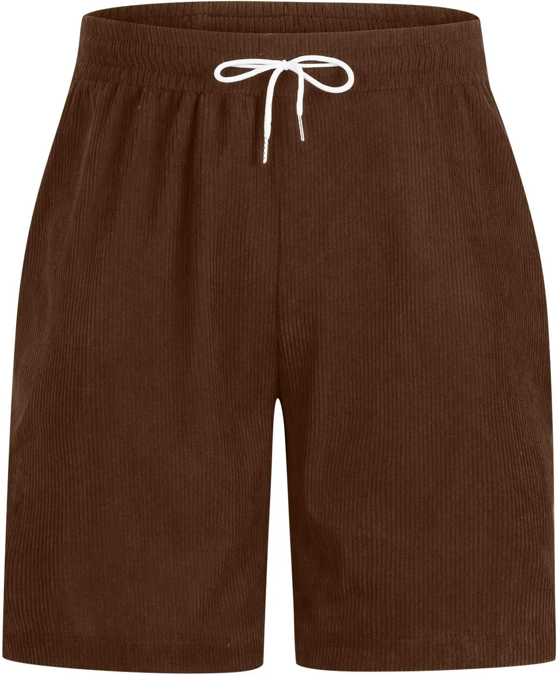 generic Mens Shorts Fashion Spring Fall Corduroy Shorts Boys Casual Relaxed Fit Loungewear Fitness Gym Shorts Elastic Waist