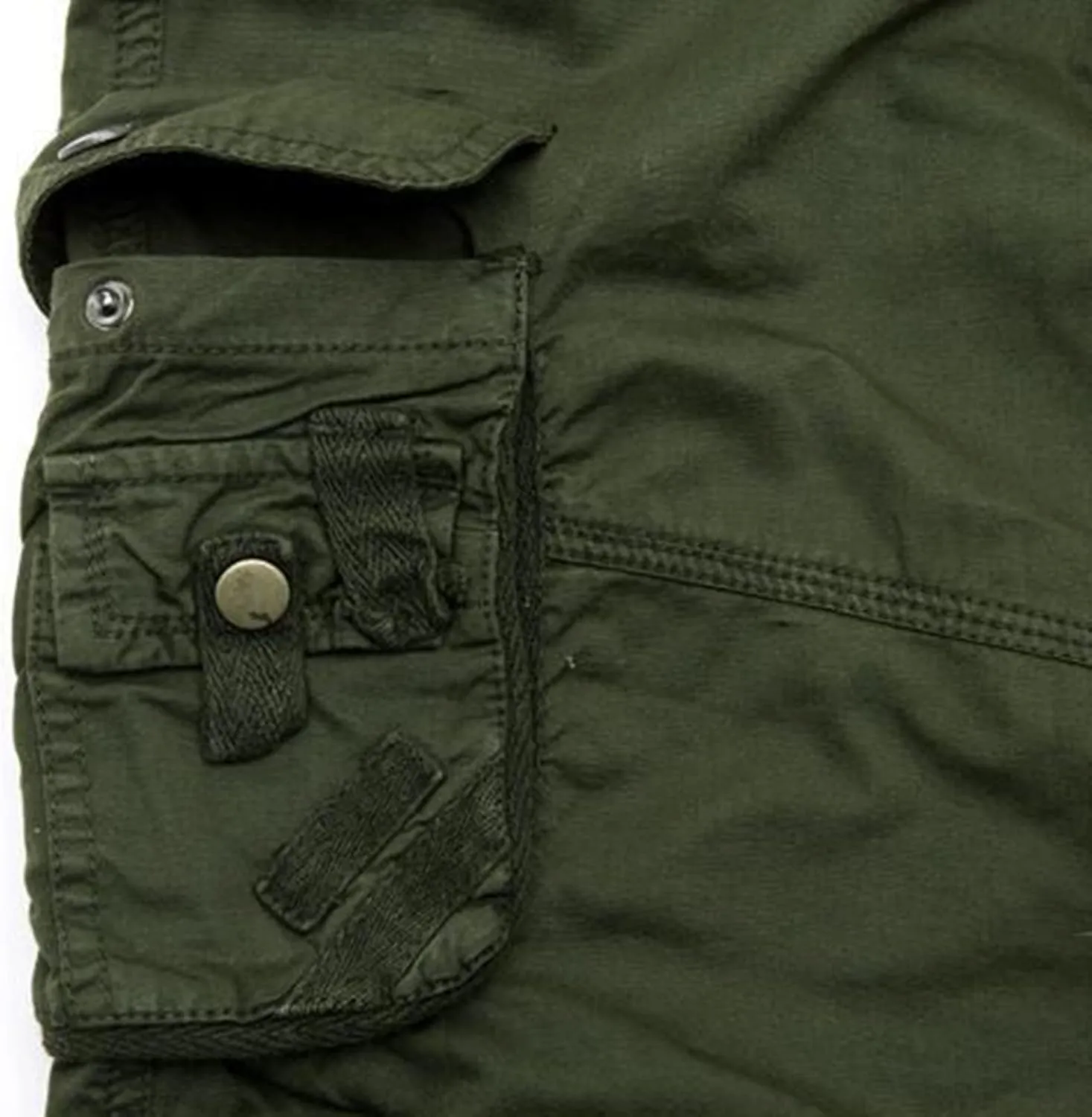 GIERIDUC Mens Cargo Shorts Elastic Drawstring Athletic Shorts Summer Casual Cotton Shorts Big & Tall Relaxed Fit Work Shorts