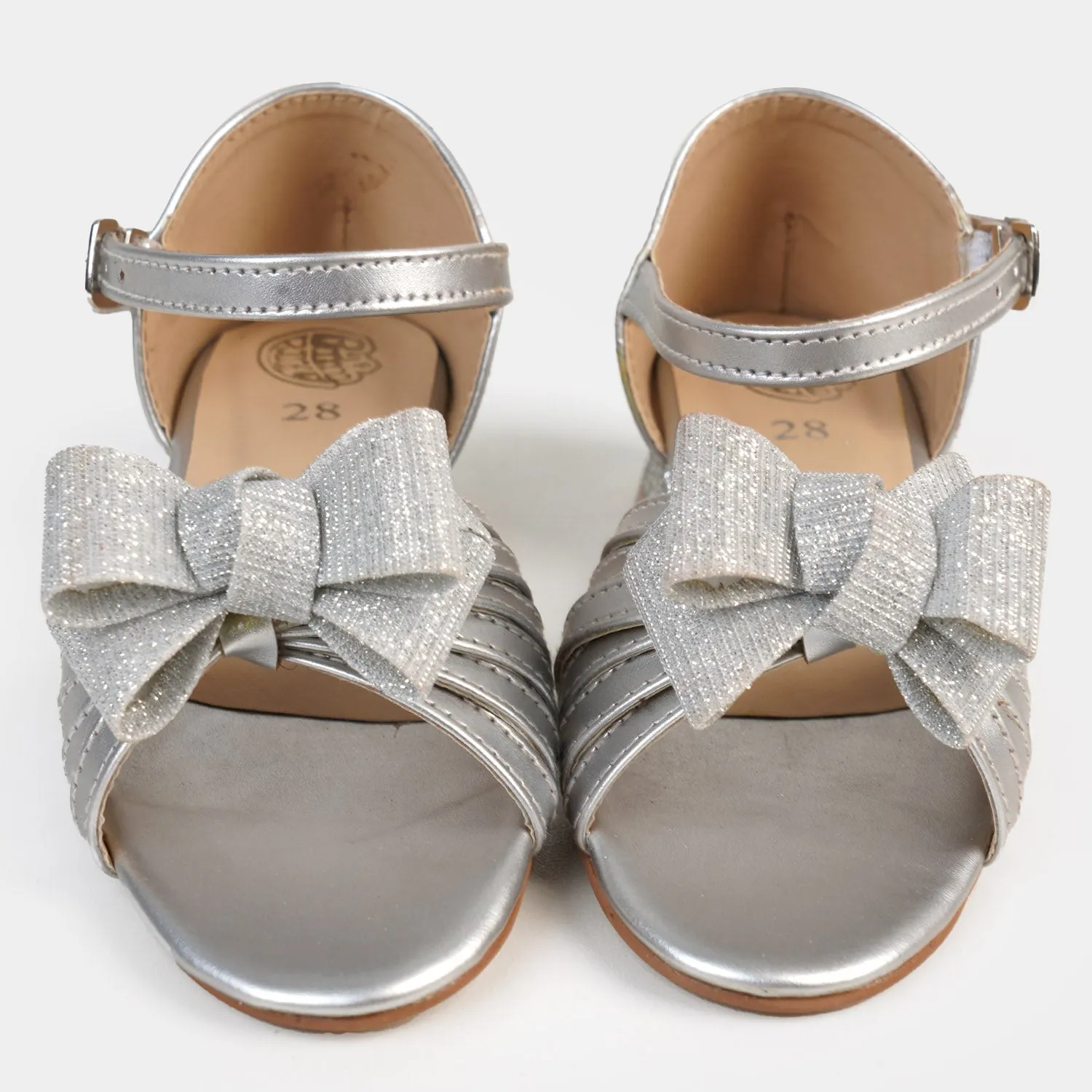 Girls Sandal Heels 325-SILVER