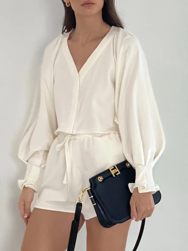 Hayley Weekend Shorts | Ivory