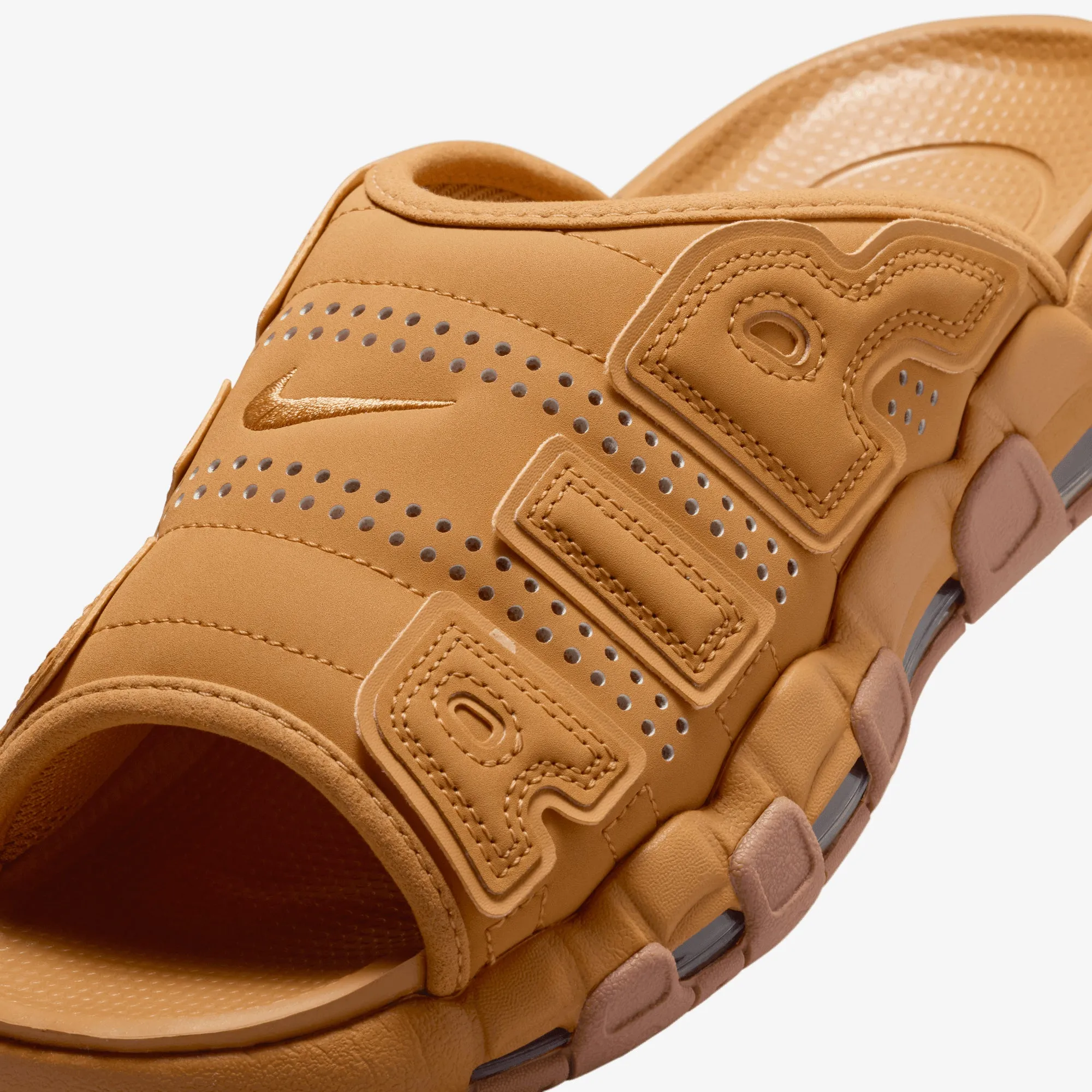 JORDAN | AIR MORE UPTEMPO { FLAX/FLAX-GUM MED BROWN-CLEAR