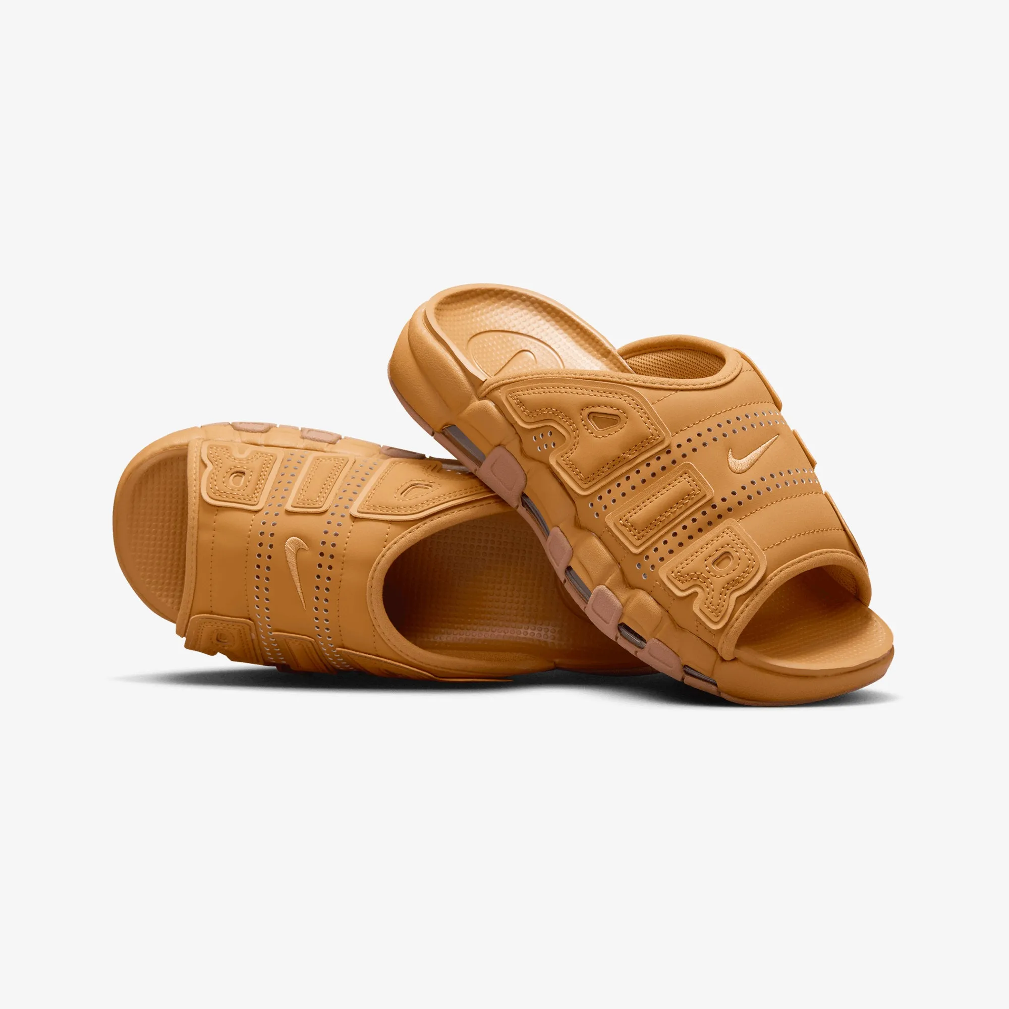 JORDAN | AIR MORE UPTEMPO { FLAX/FLAX-GUM MED BROWN-CLEAR