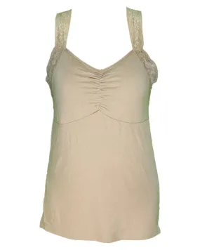 Ladies Camisole Padded With Lace - Color Skin - 3051