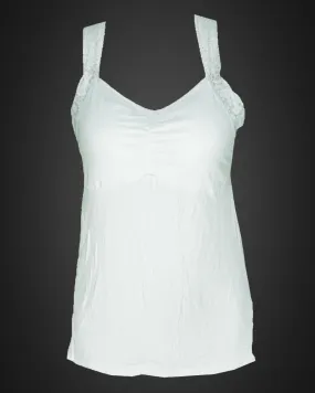 Ladies Camisole Padded With Lace - Color White - 3051