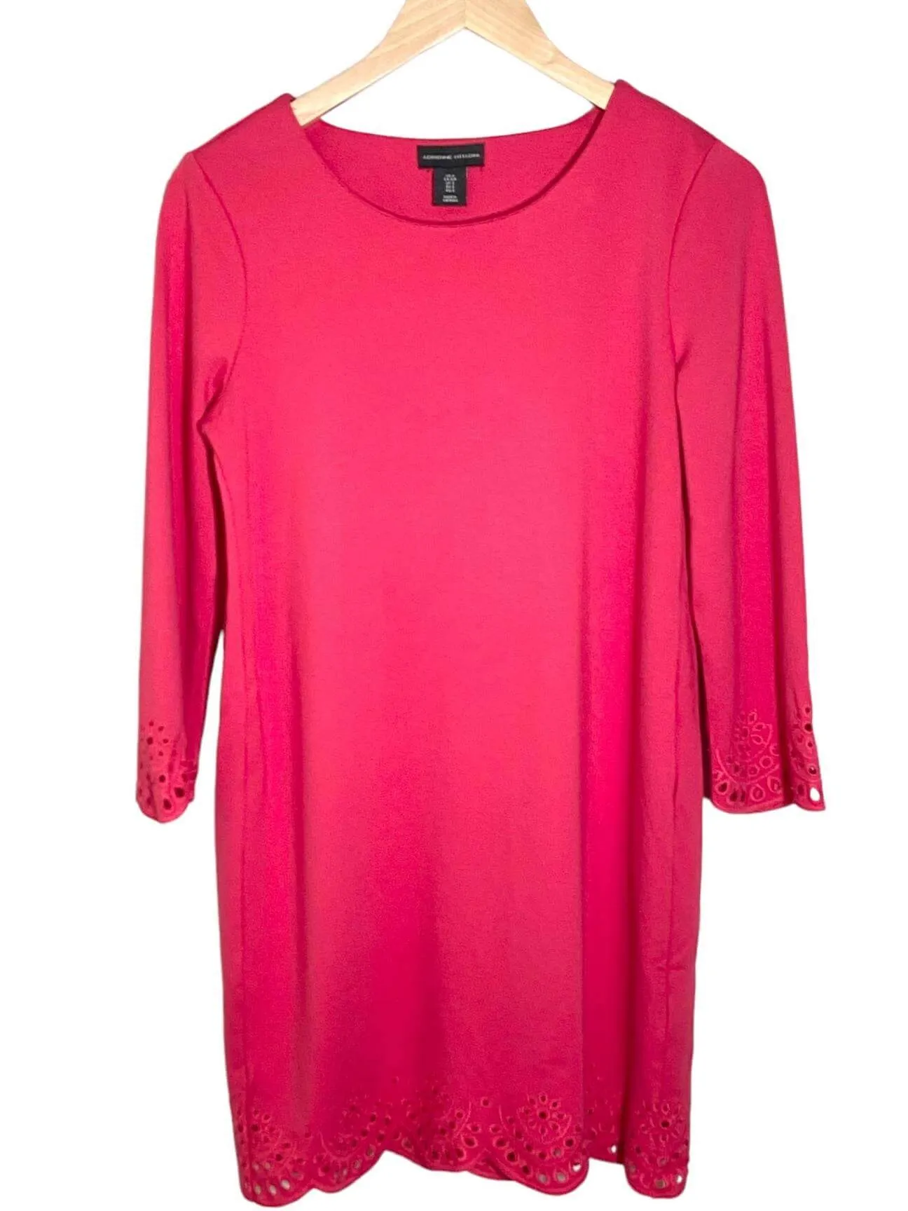 Light Spring Cerise Eyelet Dress