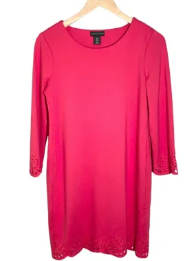 Light Spring Cerise Eyelet Dress
