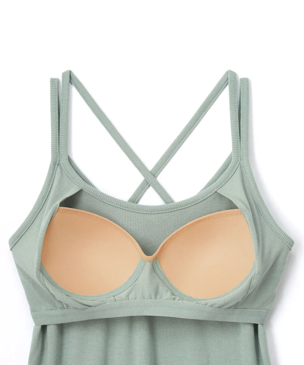 Long Sleeve 3-piece Loungewear Set with Cups