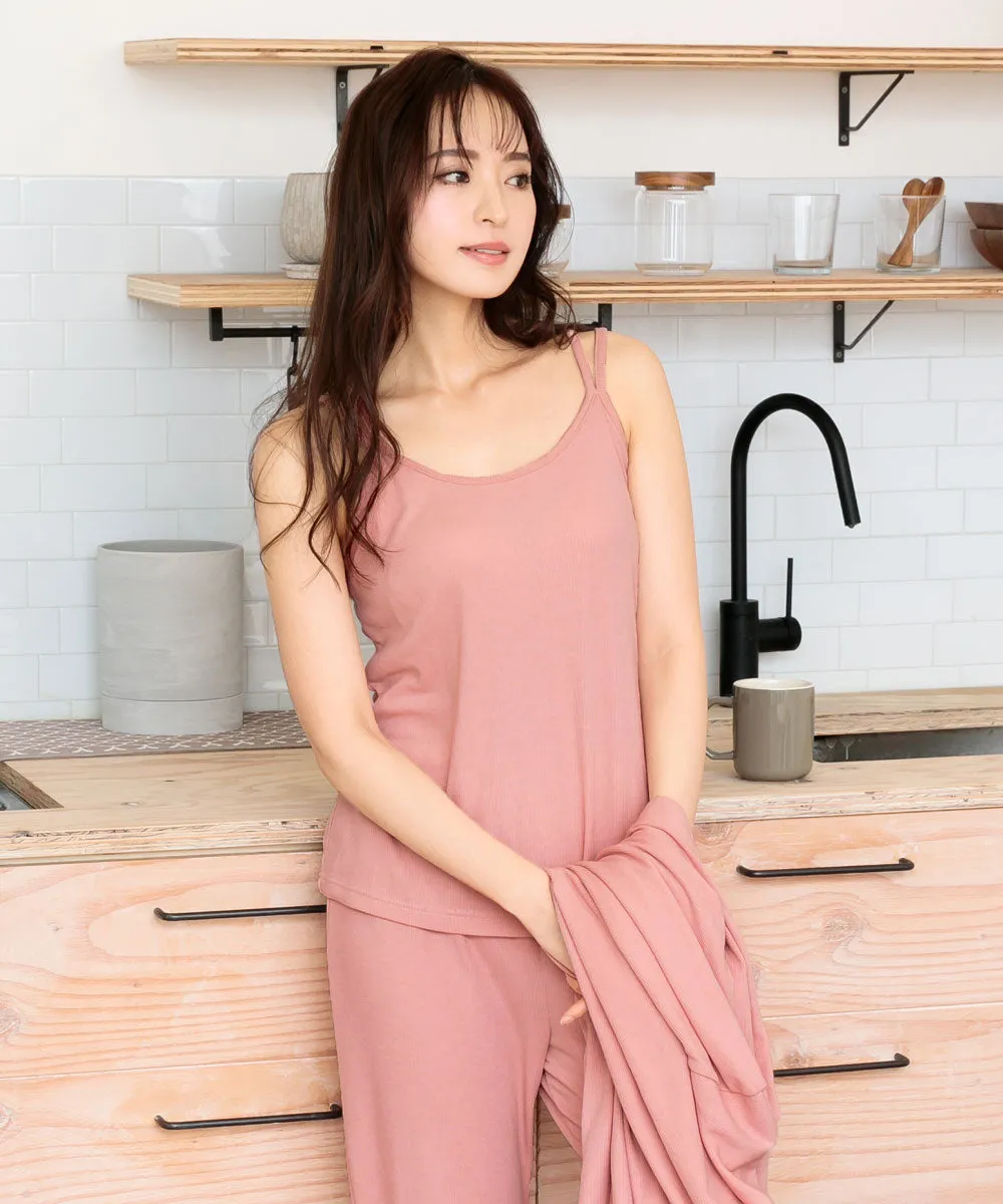 Long Sleeve 3-piece Loungewear Set with Cups