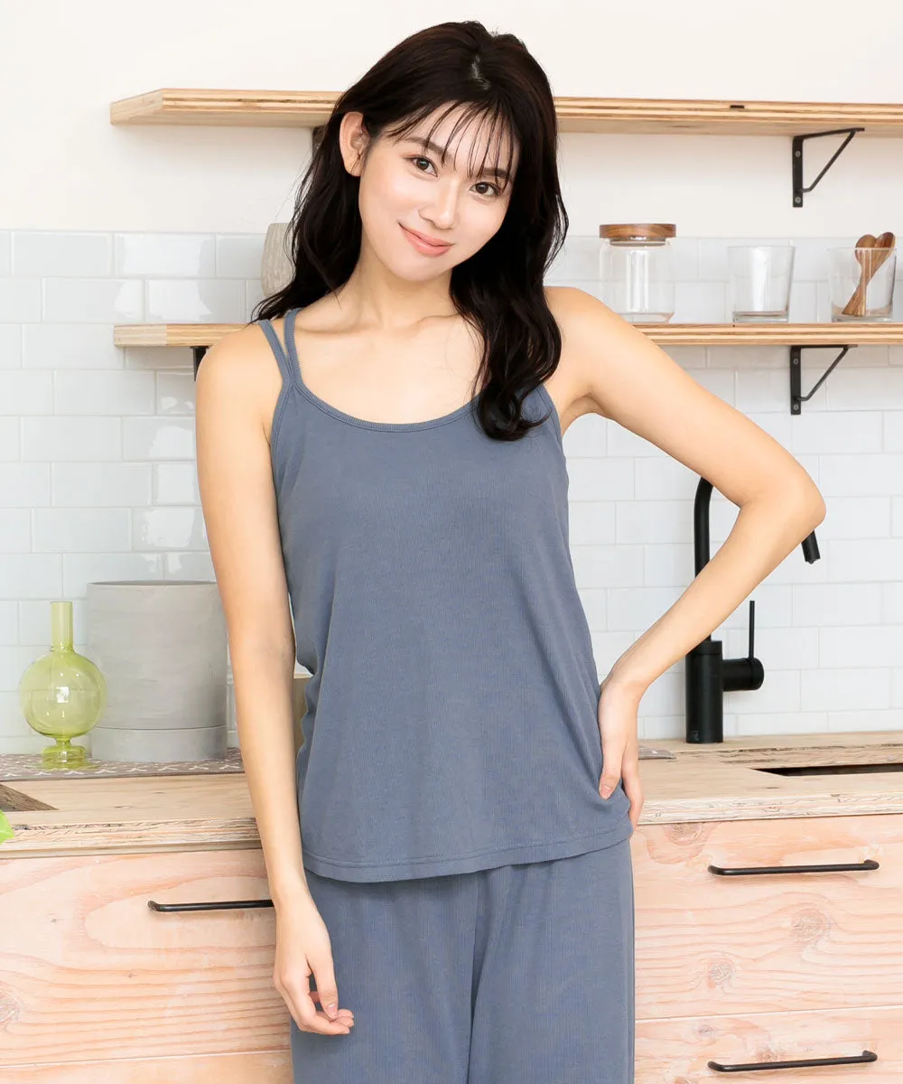 Long Sleeve 3-piece Loungewear Set with Cups
