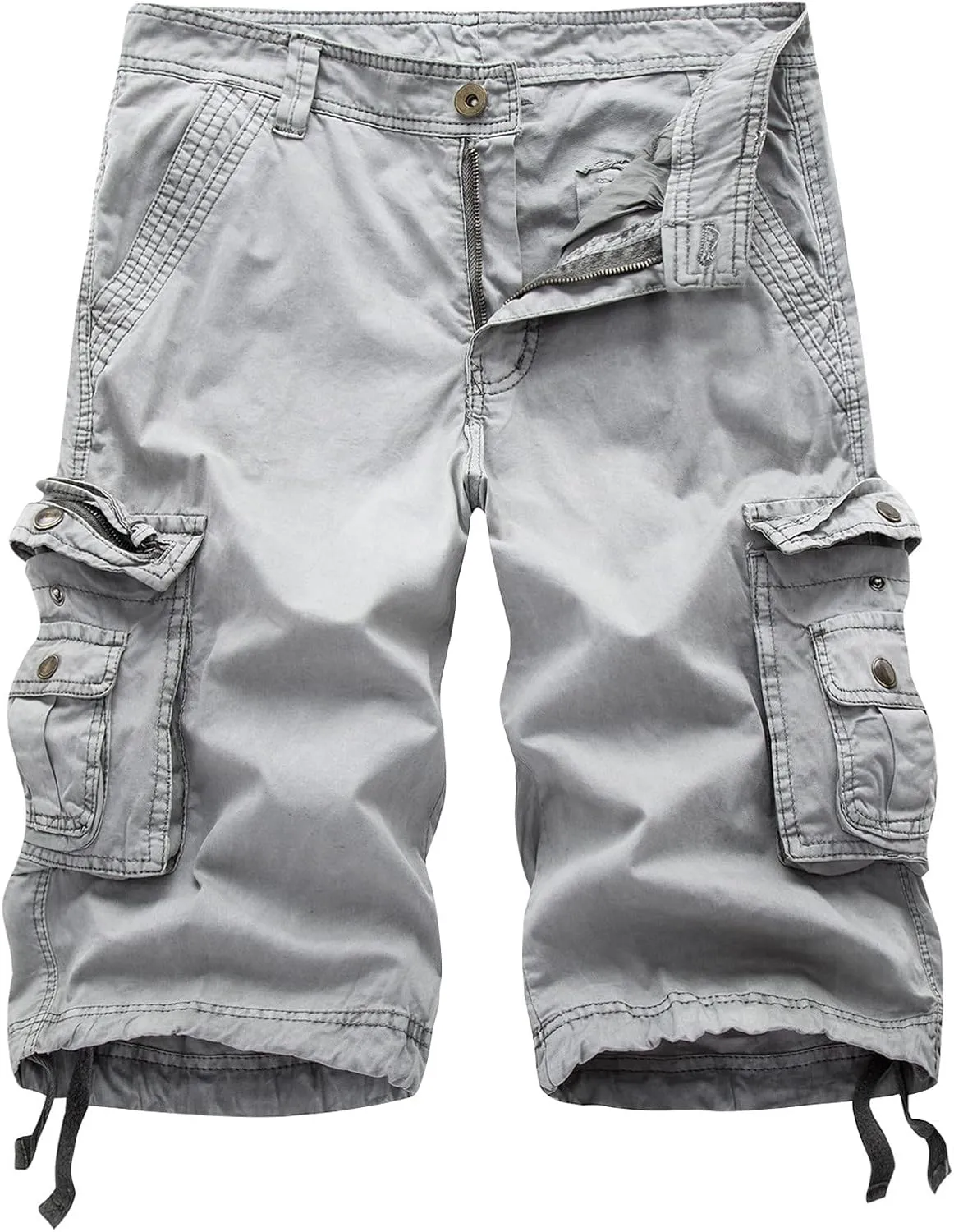 Men's Cargo Shorts Casual Lightweight Relaxed Fit Multi Pocket Sport Shorts Plus Size Summer Tactical Cargo Shorts