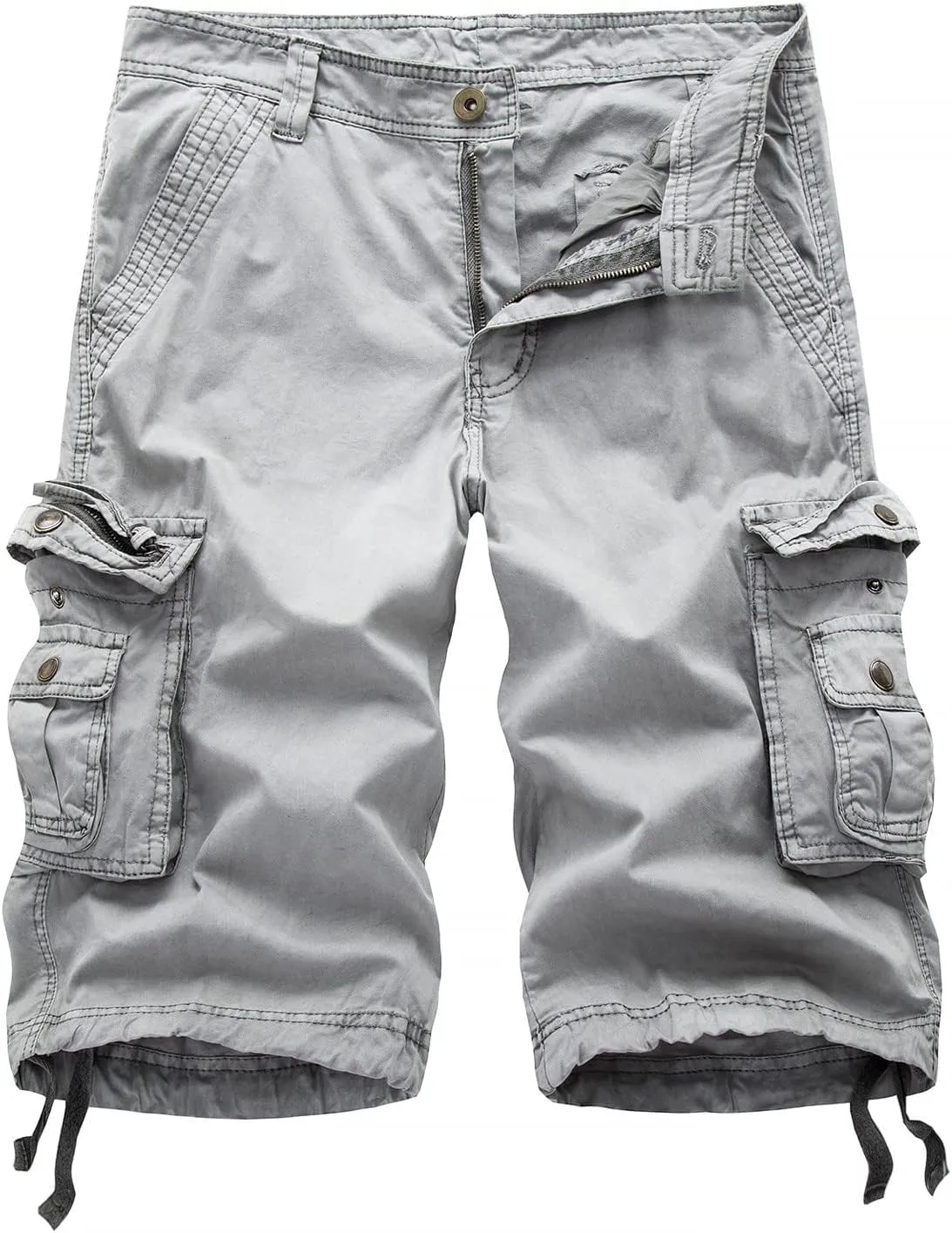 Men's Cargo Shorts Casual Lightweight Relaxed Fit Multi Pocket Sport Shorts Plus Size Summer Tactical Cargo Shorts