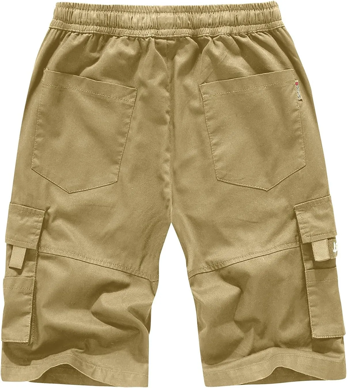 Men's Cargo Shorts Elastic Waistband Drawstring Summer Casual Shorts Relaxed Fit Work Shorts