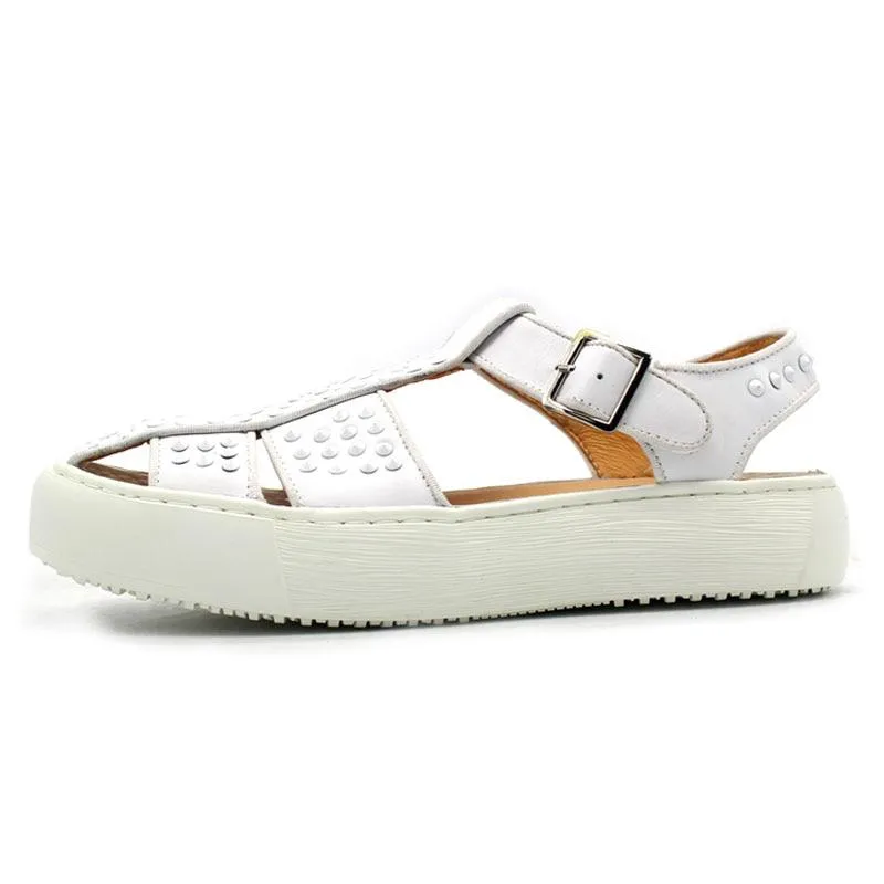 Men's Casual Beach Sandals With Rivets | Plus Size