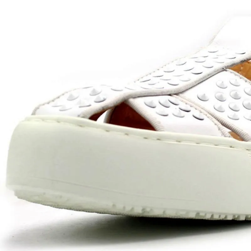 Men's Casual Beach Sandals With Rivets | Plus Size