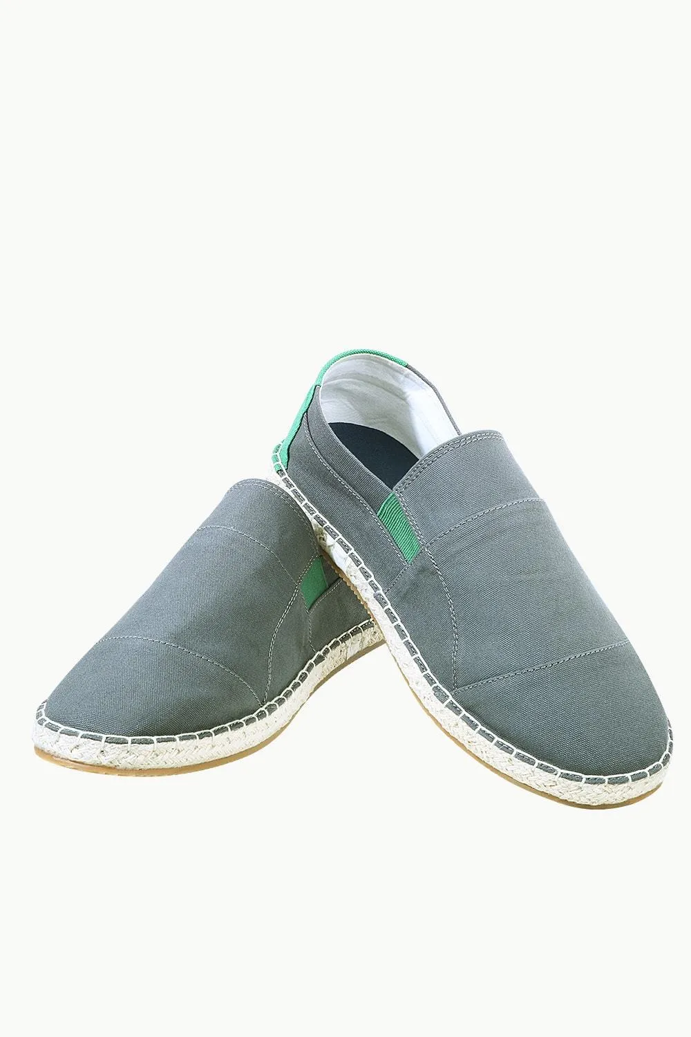 Mens Grey Cut N Sew Espadrilles