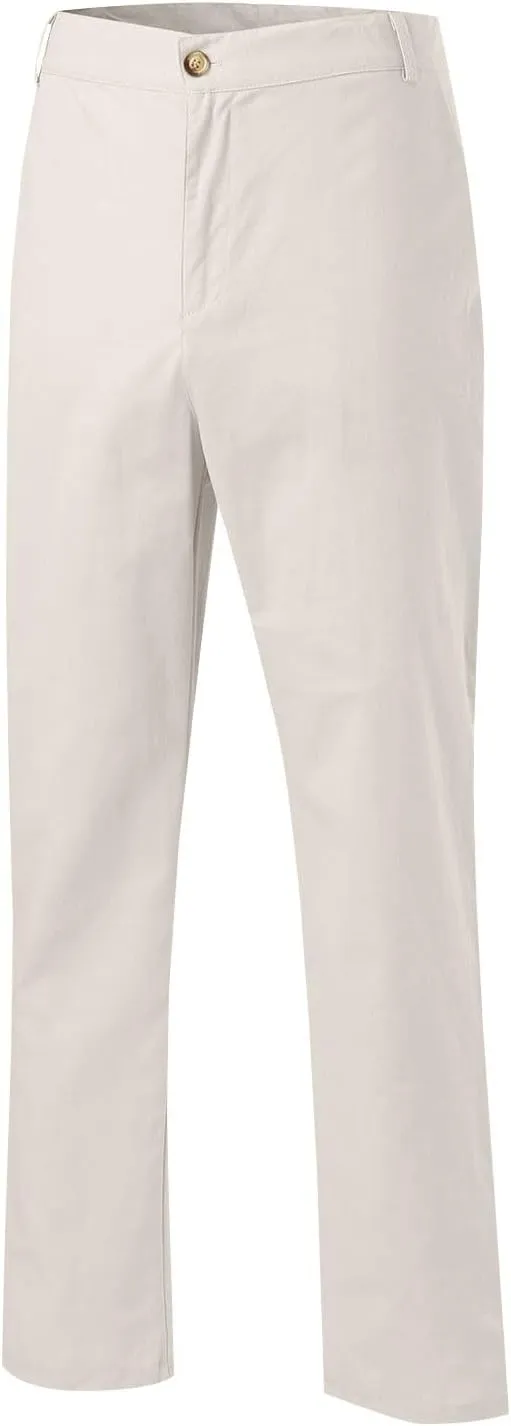 Mens Linen Pants Big and Tall Casual Elastic Waist Summer Beach Pants Lightweight Breathable Yoga Vacation Trousers