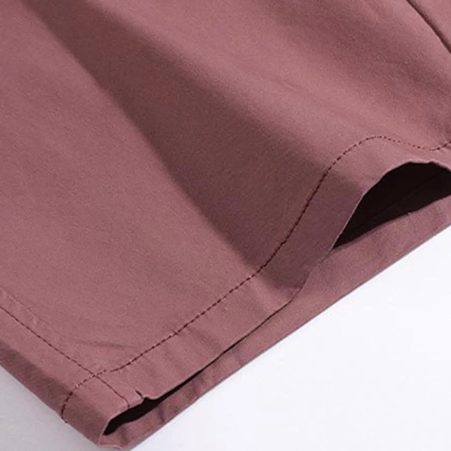 Mens Shorts Cotton Straight Shorts Men's Casual Flat Front Chino Shorts Relaxed Fit Slacks Shorts Summer Cargo Sports