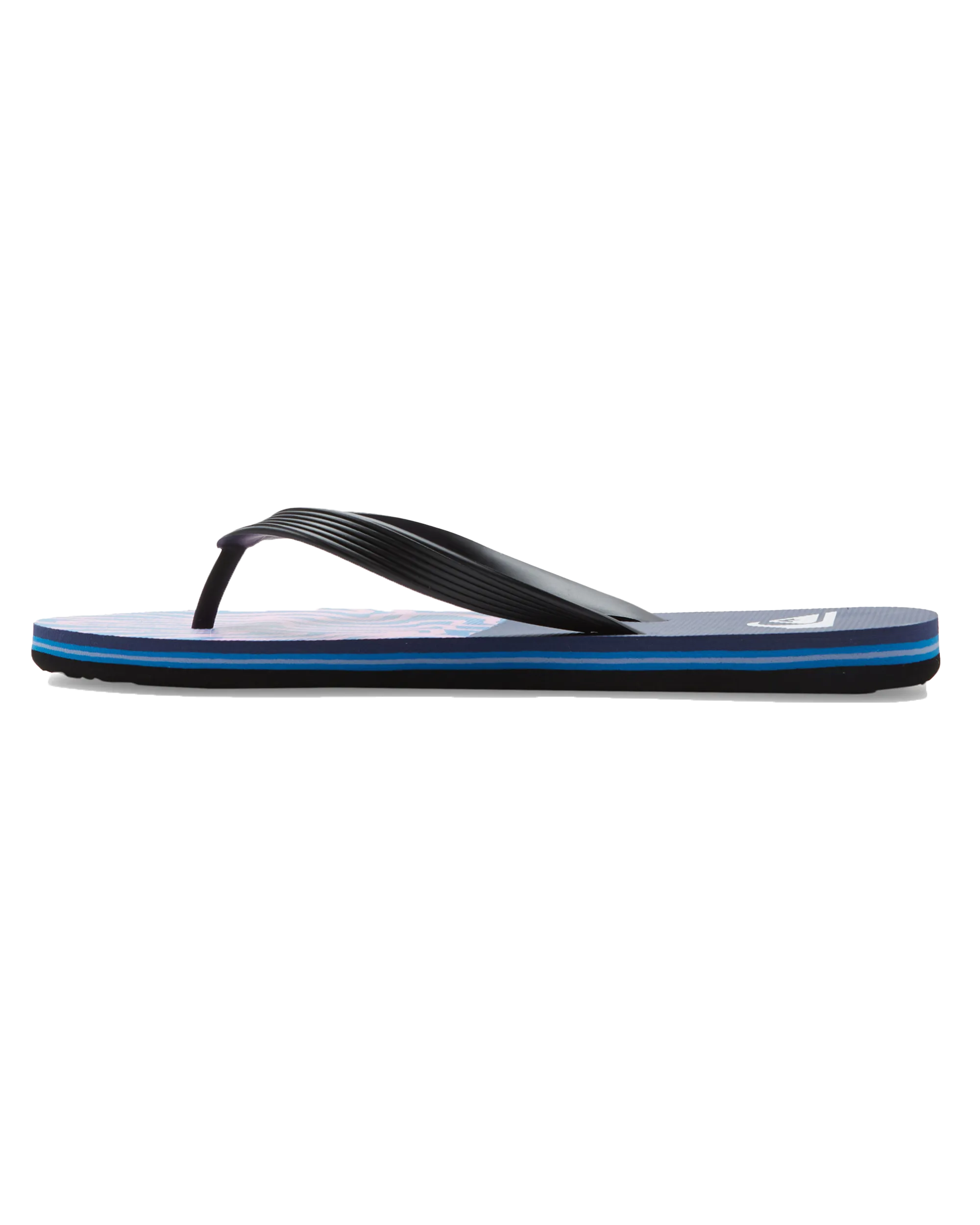 Molokai Art II Flip Flops in Black, Blue & Pink