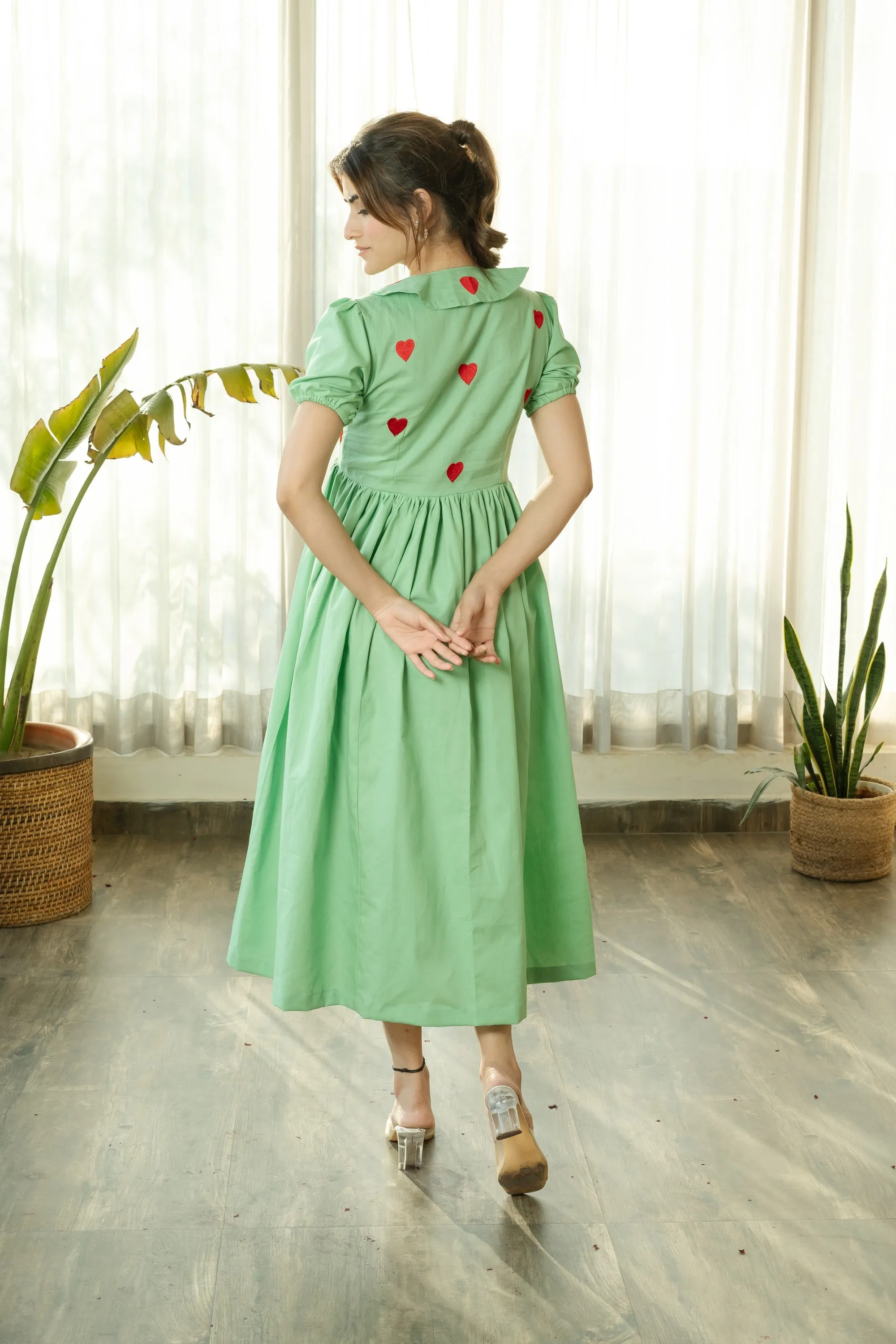 PISTACHIO HEART DRESS