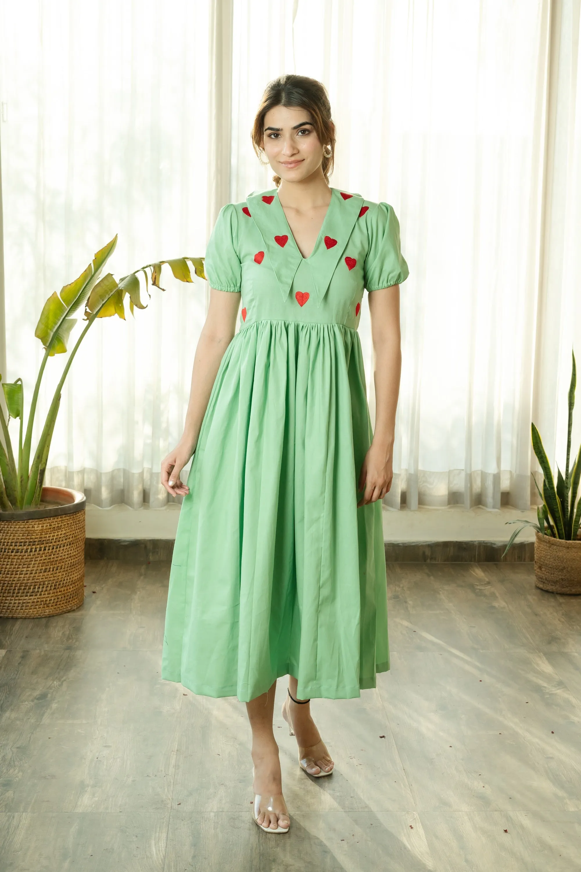 PISTACHIO HEART DRESS