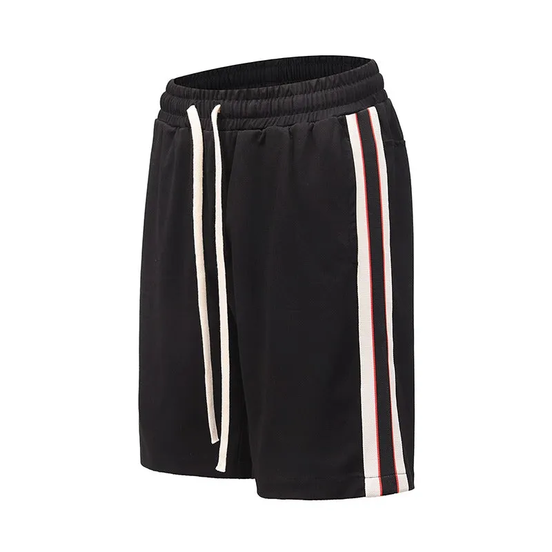 POLY COTTON STRIPE SHORTS