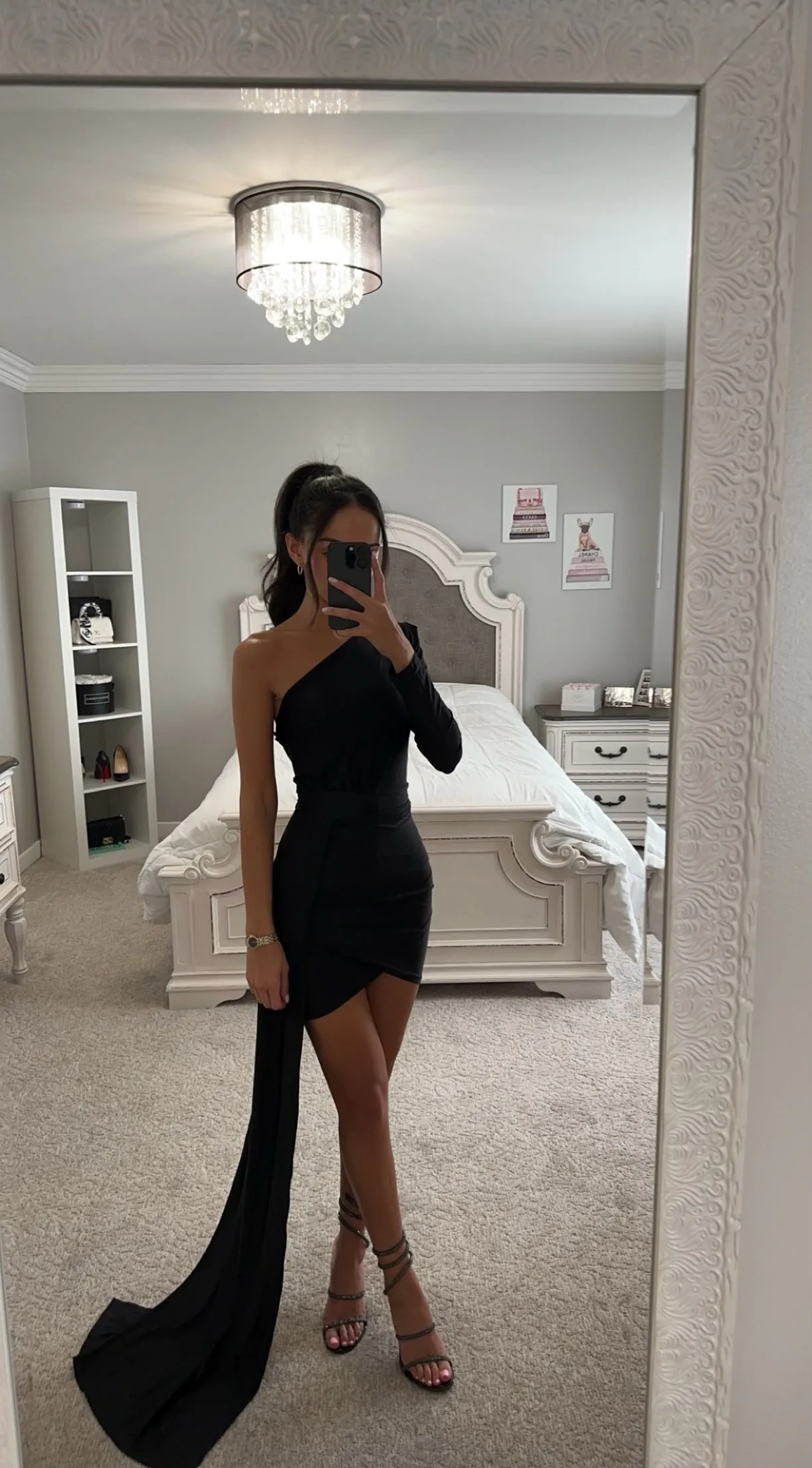 PRINCESS DRAPED MIDI GOWN