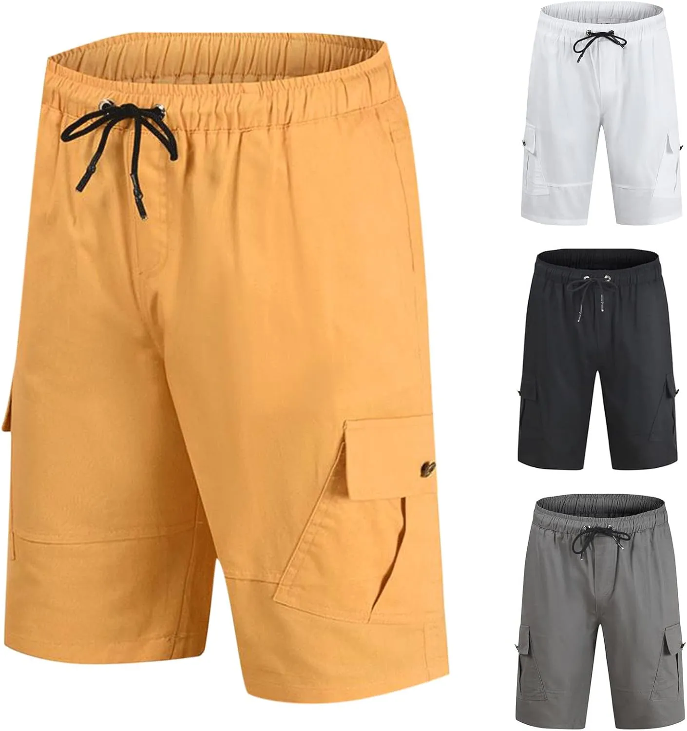 Relaxed Fit Hiking Cargo Shorts Mens Lightweight Outdoor Work Tactical Shorts Casual Pockets Fishing Travel Shorts