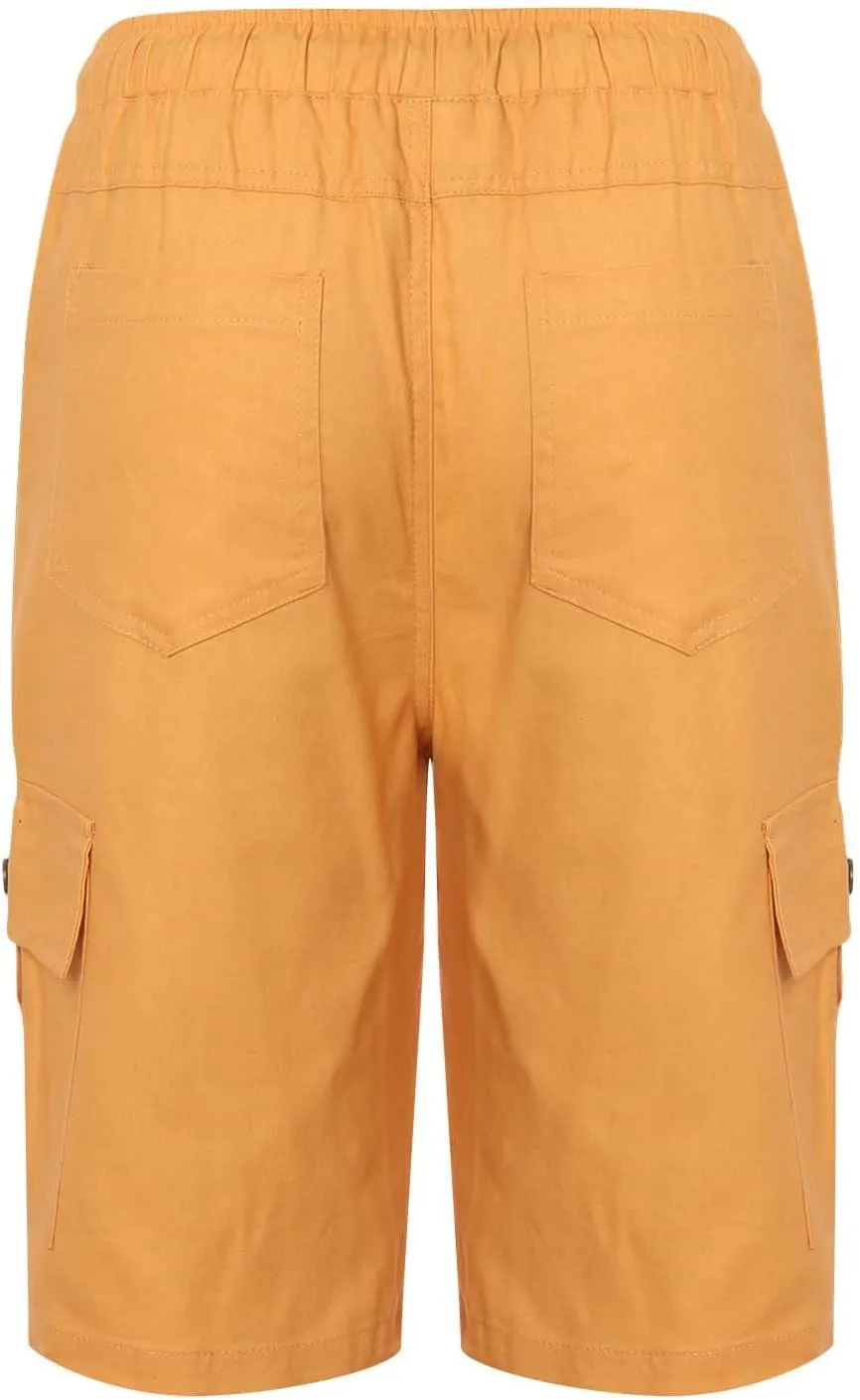 Relaxed Fit Hiking Cargo Shorts Mens Lightweight Outdoor Work Tactical Shorts Casual Pockets Fishing Travel Shorts