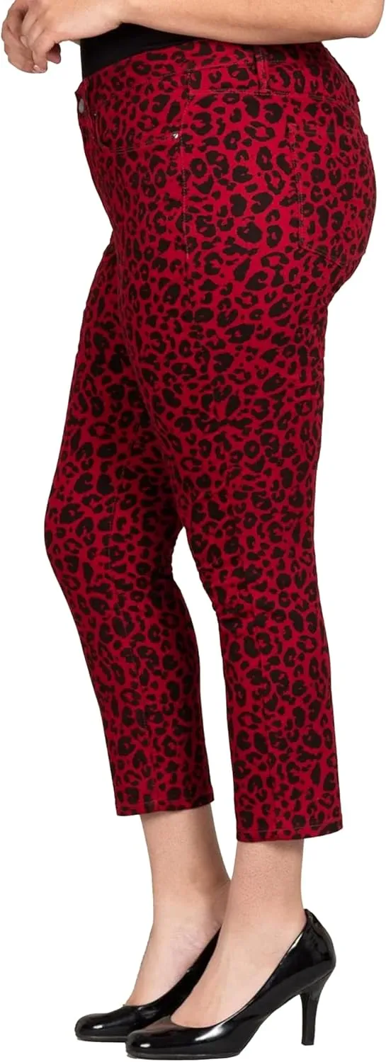 Royalty For Me Womens Women's Plus Size Fashion First Ankle Jean