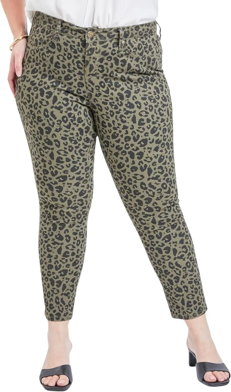 Royalty For Me Womens Women's Plus Size Fashion First Ankle Jean